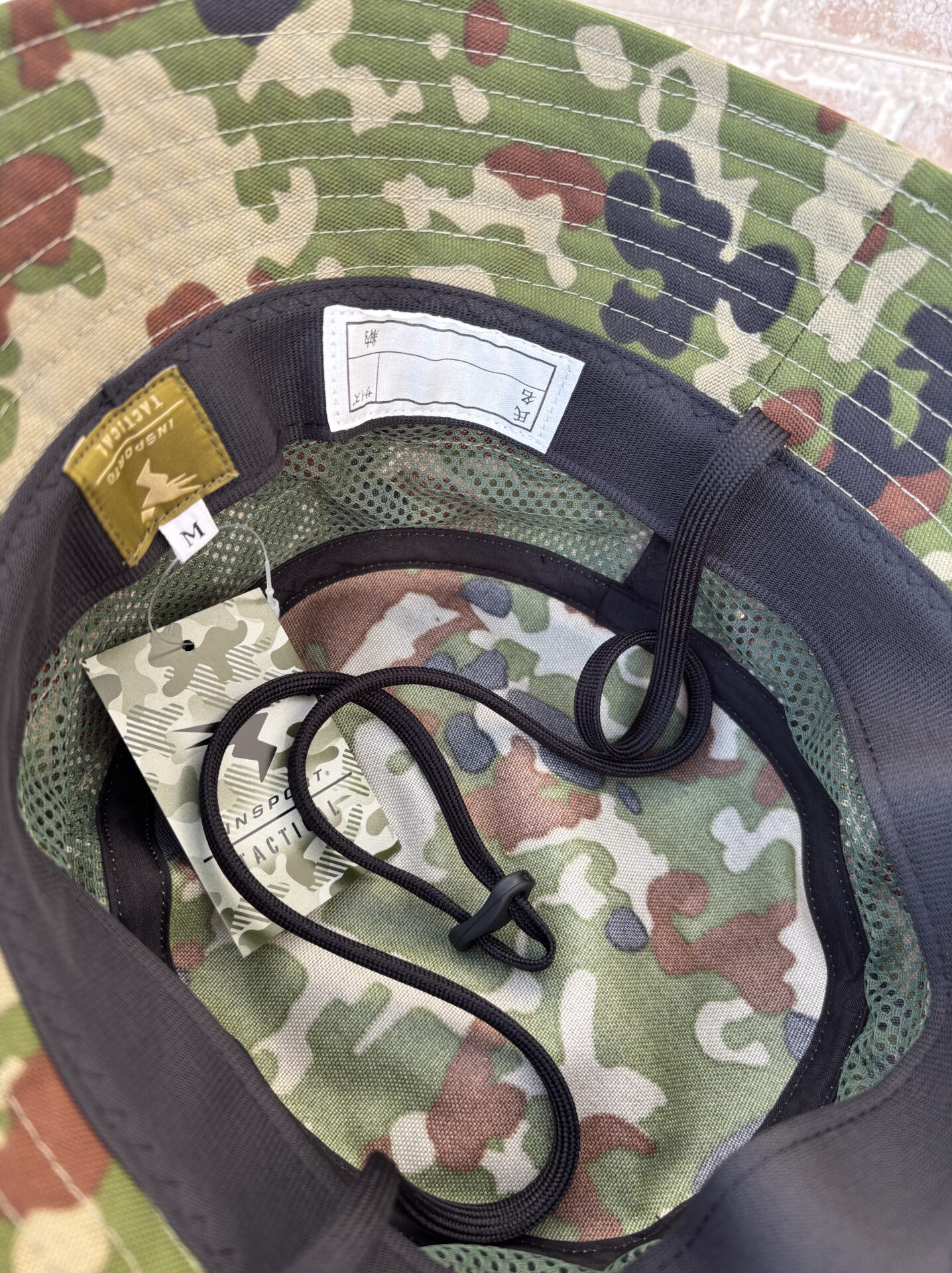 ブッシュハット　陸上自衛隊　迷彩　キャンプ　登山　ミリタリー　コーデュラ600D