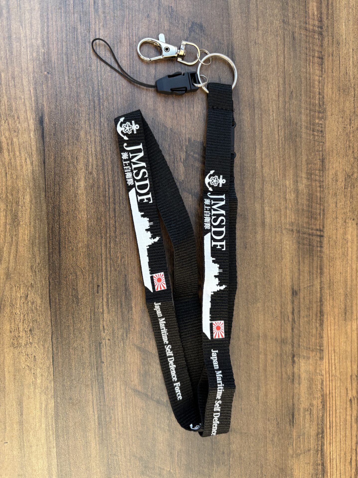 ネックストラップ　海上自衛隊　ストラップ　JMSDF　自衛隊　船　戦艦　パスケース